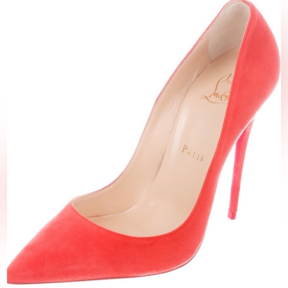 Christian Louboutin So Kate 120 Suede Pumps heels